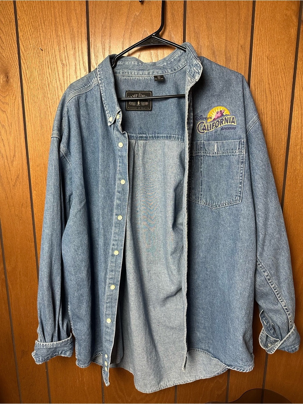 Camp David Disney’s California Adventure Denim Button-Up Shirt